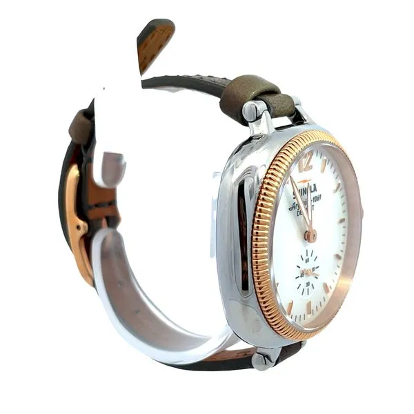 Shinola Gomelsky 1069 Grey Leather Quartz Watch Image 2 Miner's Den Jewelers Royal Oak, MI