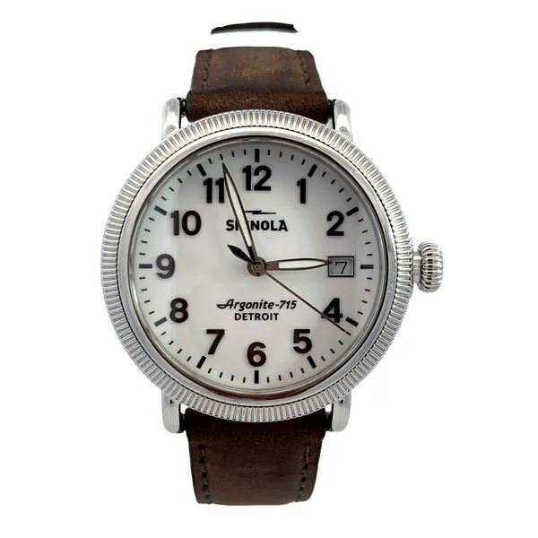 Shinola Argonite 7150 Brown Leather Quartz Watch Miner's Den Jewelers Royal Oak, MI