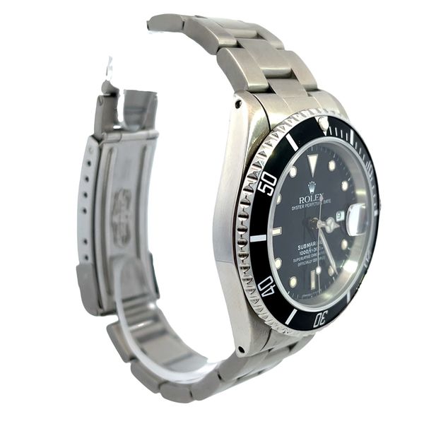 Rolex Stainless Steel Submariner Black Face Black Dial with Date Image 2 Miner's Den Jewelers Royal Oak, MI