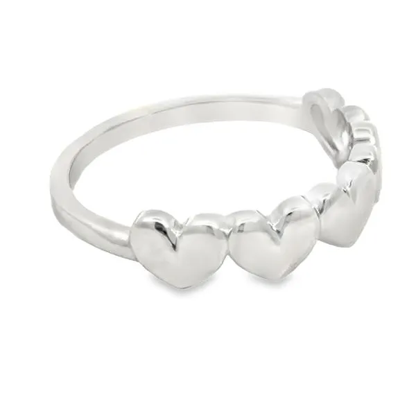 Silver Heart Ring Image 2 Miner's Den Jewelers Royal Oak, MI