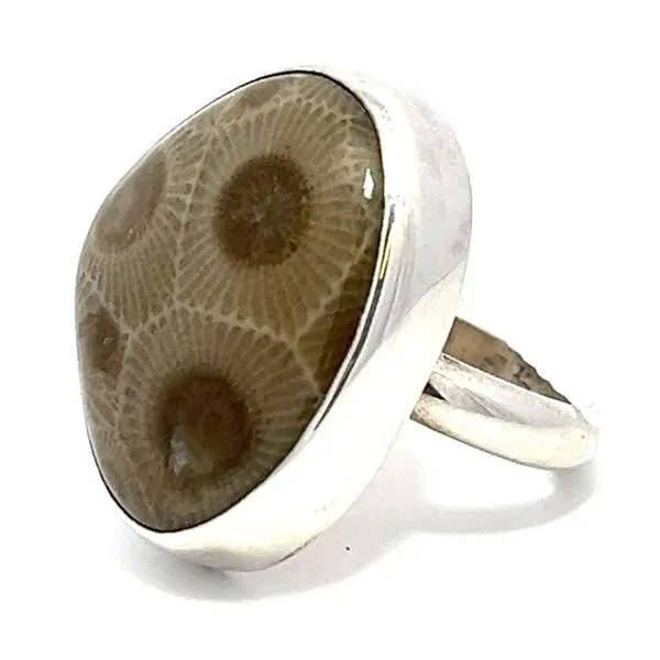 Silver Gemstone Ring