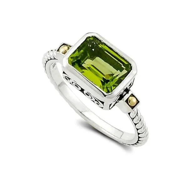 Peridot Ring in Sterling Silver