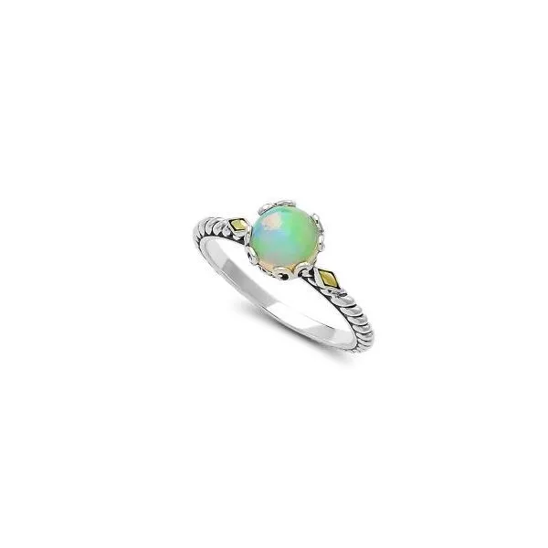 Cabochon Opal Ring in Silver