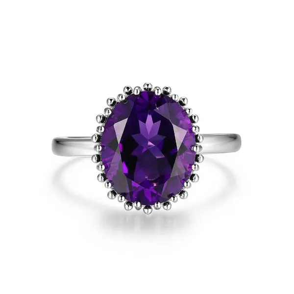 Silver Gemstone Ring