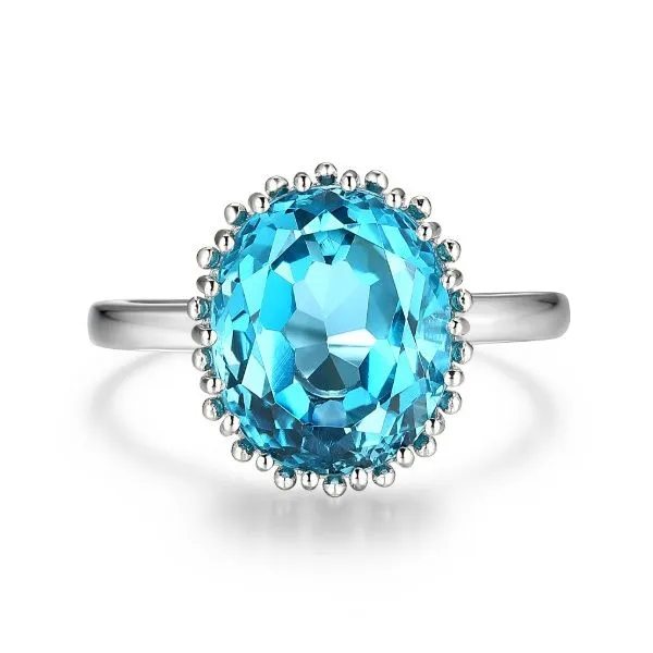 Silver Gemstone Ring
