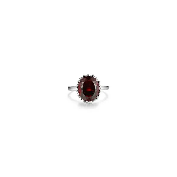 Silver Gemstone Ring