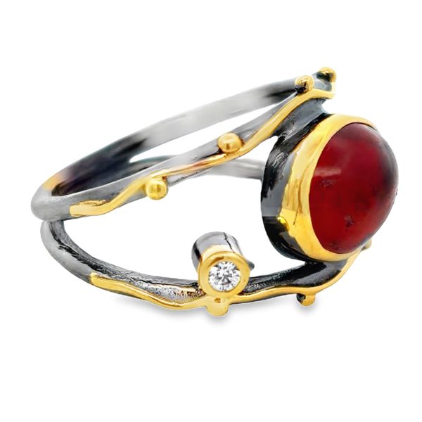 Silver Gemstone Ring Image 2 Miner's Den Jewelers Royal Oak, MI