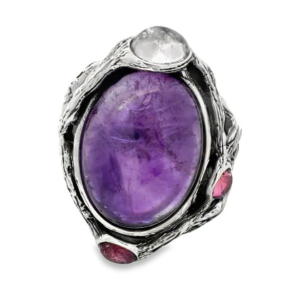 Silver Gemstone Ring Image 2 Miner's Den Jewelers Royal Oak, MI