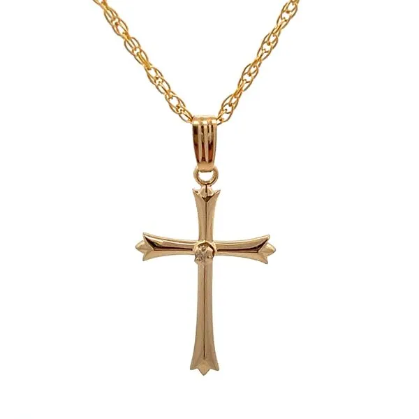 Gold Filled & Diamond Cross Necklace Miner's Den Jewelers Royal Oak, MI