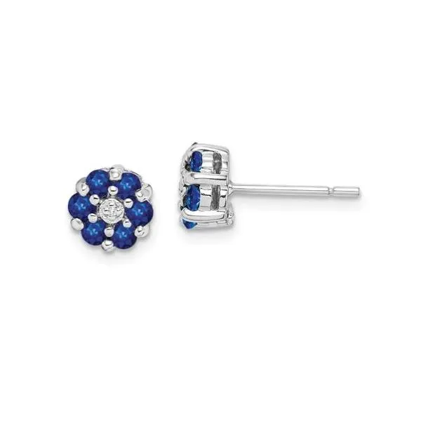 Sterling Silver Sapphire Earrings Miner's Den Jewelers Royal Oak, MI
