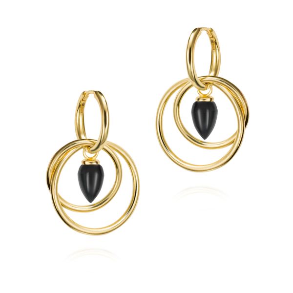PENDULUM Earrings in Onyx Image 2 Miner's Den Jewelers Royal Oak, MI