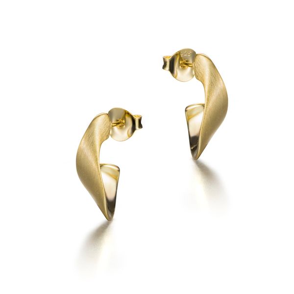 Nova Silver Earrings with 18k Gold Vermeil Miner's Den Jewelers Royal Oak, MI