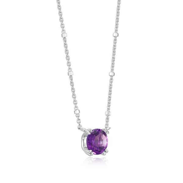 Amethyst Sparkle Necklace Image 2 Miner's Den Jewelers Royal Oak, MI