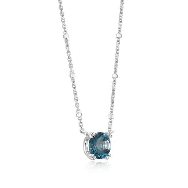 London Blue Topaz Sparkle Necklace Image 2 Miner's Den Jewelers Royal Oak, MI