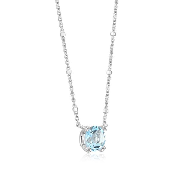 Blue Topaz Sparkle Necklace Image 2 Miner's Den Jewelers Royal Oak, MI
