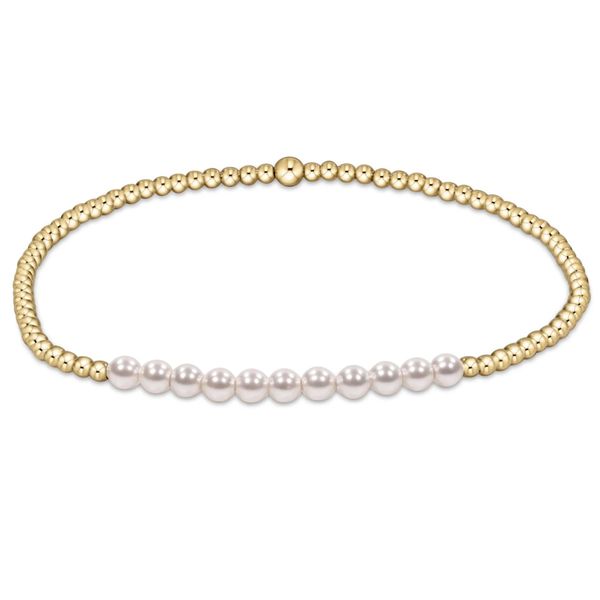 Gold Bliss Pearl 3mm Bracelet Miner's Den Jewelers Royal Oak, MI