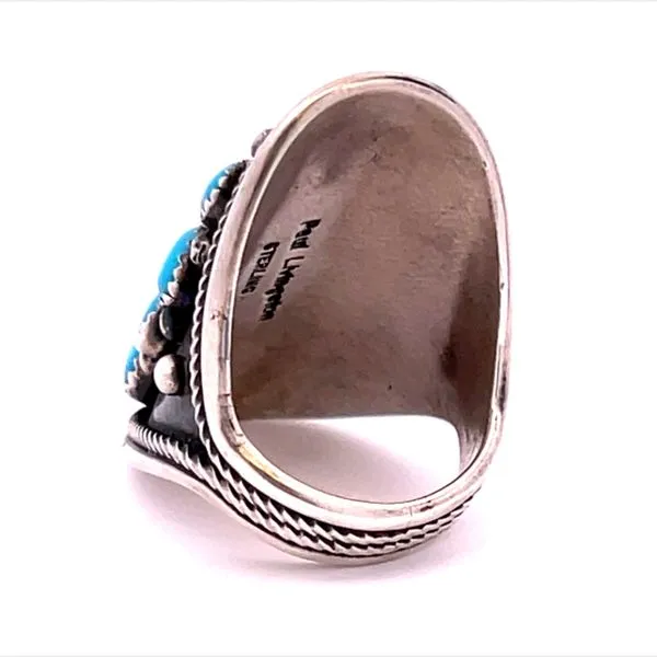 Paul Livingston Native American Turquoise Estate Ring Image 2 Miner's Den Jewelers Royal Oak, MI