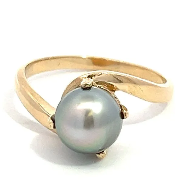 Gray Pearl Estate Ring Miner's Den Jewelers Royal Oak, MI