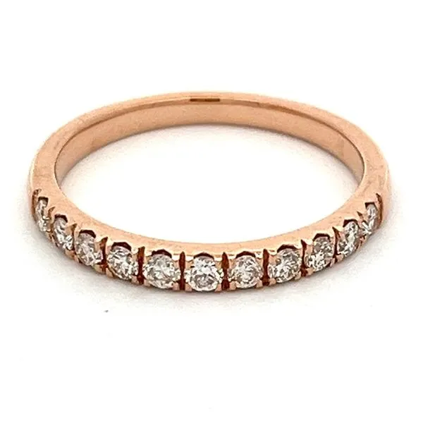 Rose Gold Diamond Band - 11 Stone Miner's Den Jewelers Royal Oak, MI