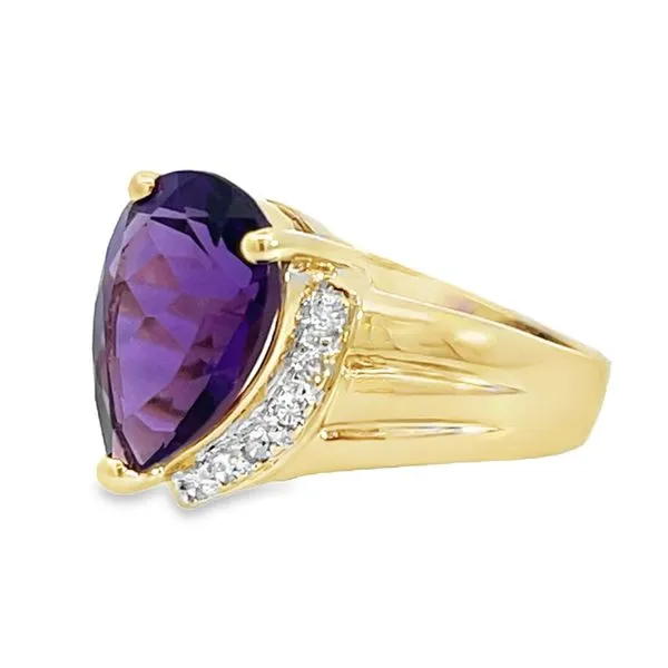 Amethyst and Diamond Ring