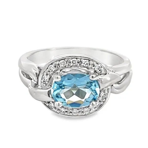 Contemporary Aquamarine Ring Miner's Den Jewelers Royal Oak, MI