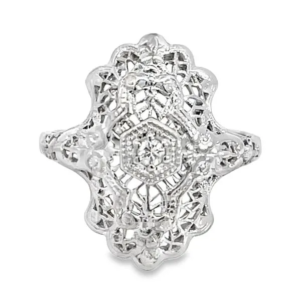 Antique Diamond Ring Image 2 Miner's Den Jewelers Royal Oak, MI