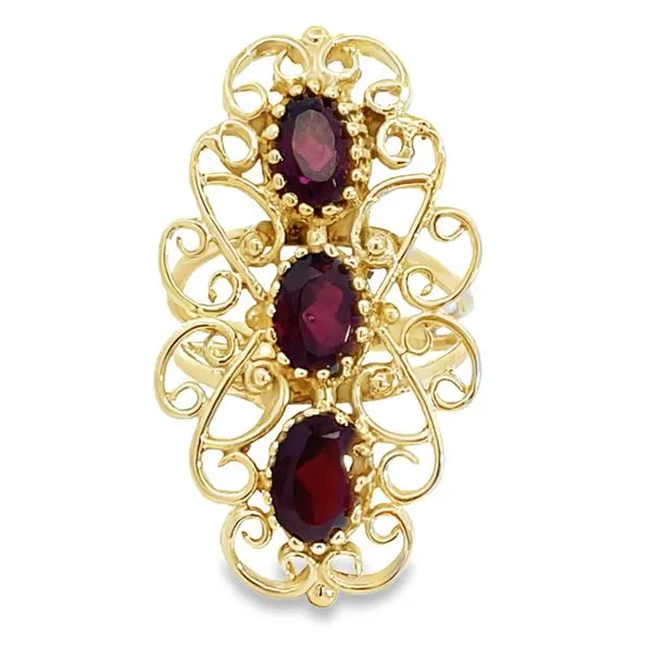 Garnet Ring Image 2 Miner's Den Jewelers Royal Oak, MI