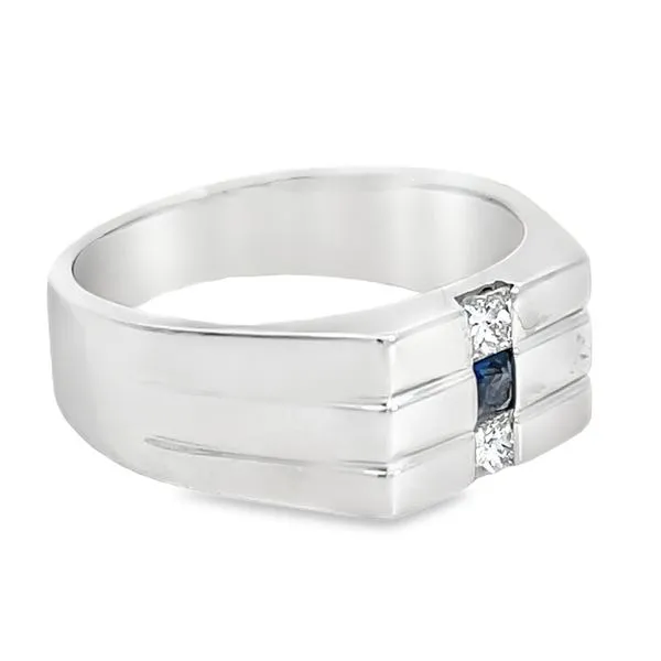 Gents Sapphire and Diamond Ring