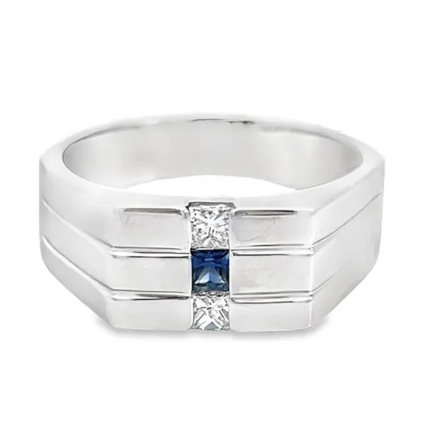 Gents Sapphire and Diamond Ring