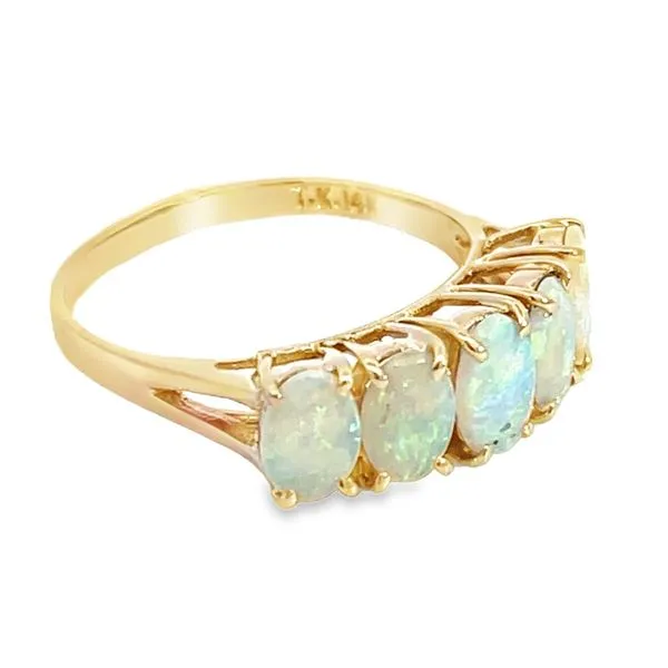 5 Stone Opal Ring