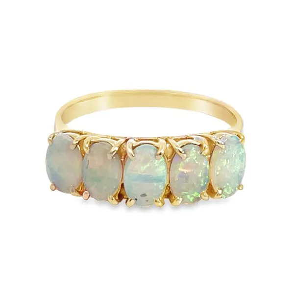 5 Stone Opal Ring