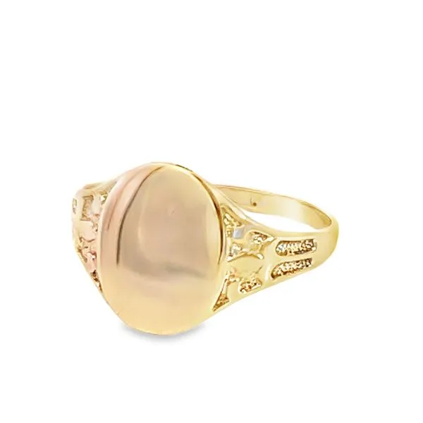 Ladies 10 Karat Signet Ring