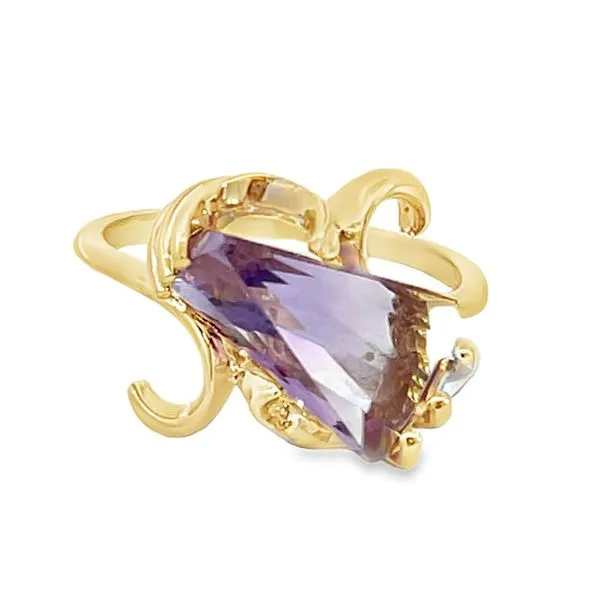 Fancy Cut Amethyst Ring