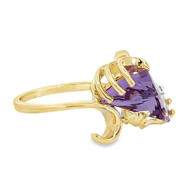 Fancy Cut Amethyst Ring