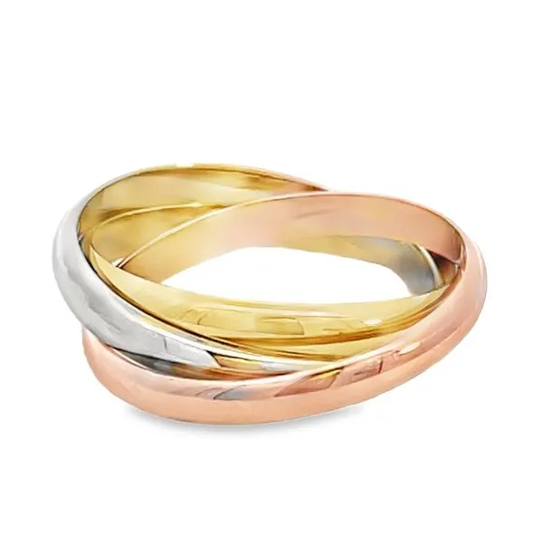 Tri Color Gents Rolling Ring Image 2 Miner's Den Jewelers Royal Oak, MI