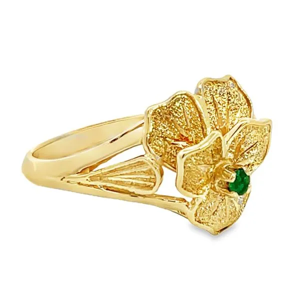 Textured Flower Ring Miner's Den Jewelers Royal Oak, MI