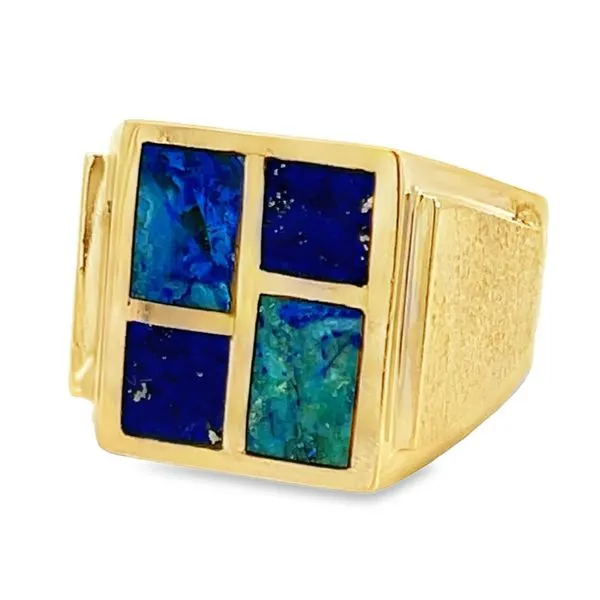 Lapis and Azurite Gents Ring Miner's Den Jewelers Royal Oak, MI