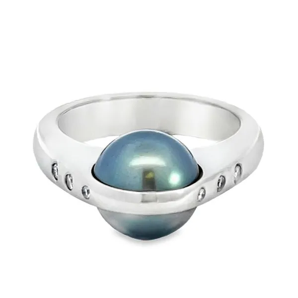 Gray South Sea Pearl Ring Miner's Den Jewelers Royal Oak, MI