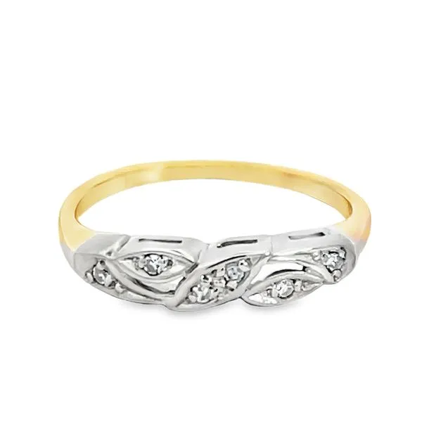 Two-Tone Vintage Diamond Ring Miner's Den Jewelers Royal Oak, MI