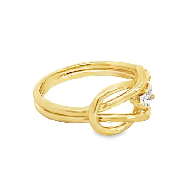 Diamond Knot Ring Image 2 Miner's Den Jewelers Royal Oak, MI