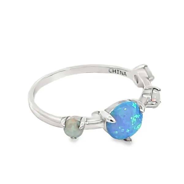 Contemporary Opal Ring Image 2 Miner's Den Jewelers Royal Oak, MI