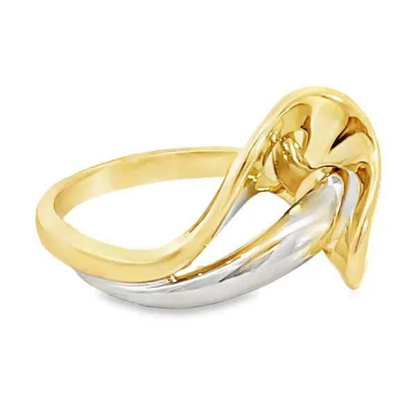 Two-Tone Freeform Ring Image 2 Miner's Den Jewelers Royal Oak, MI