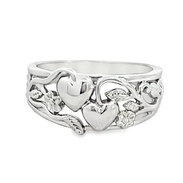Hearts and Flowers Ring Miner's Den Jewelers Royal Oak, MI