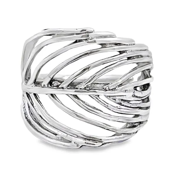 Leaf Wire Wrap Ring Image 2 Miner's Den Jewelers Royal Oak, MI