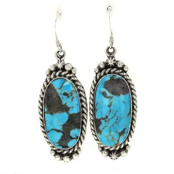 Turquoise Dangle Estate Earrings Miner's Den Jewelers Royal Oak, MI