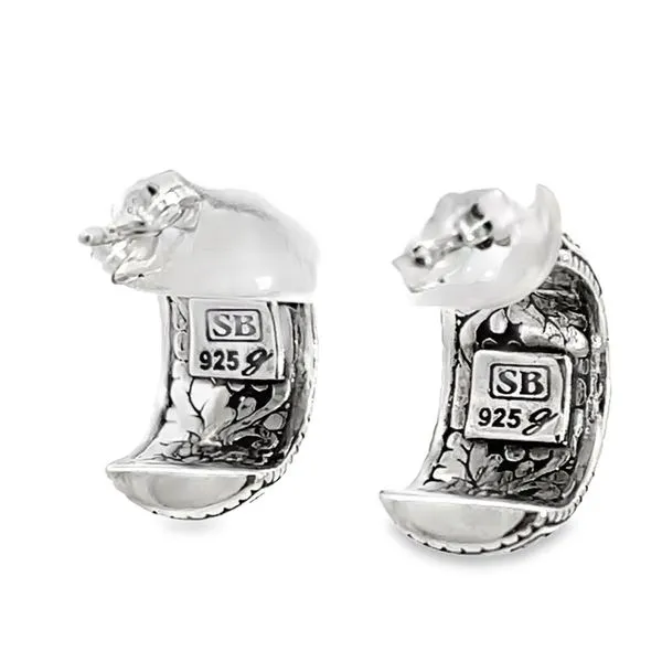 Sterling Silver/18K Hoop Earring Samuel B Image 3 Miner's Den Jewelers Royal Oak, MI