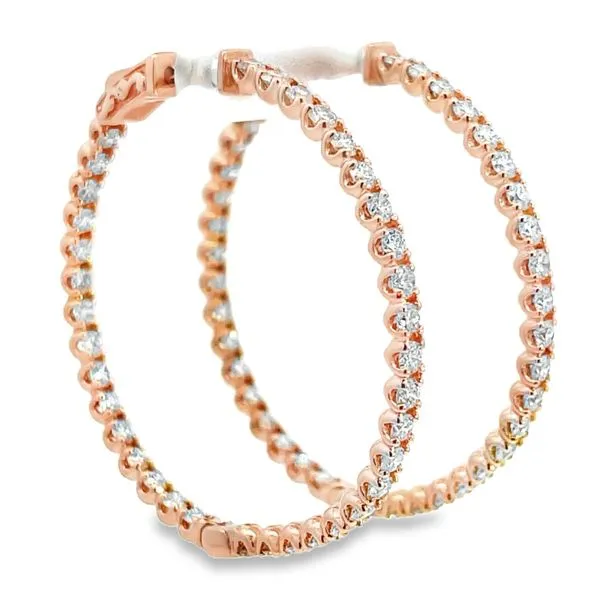 Rose Gold Inside Out Hoops Miner's Den Jewelers Royal Oak, MI