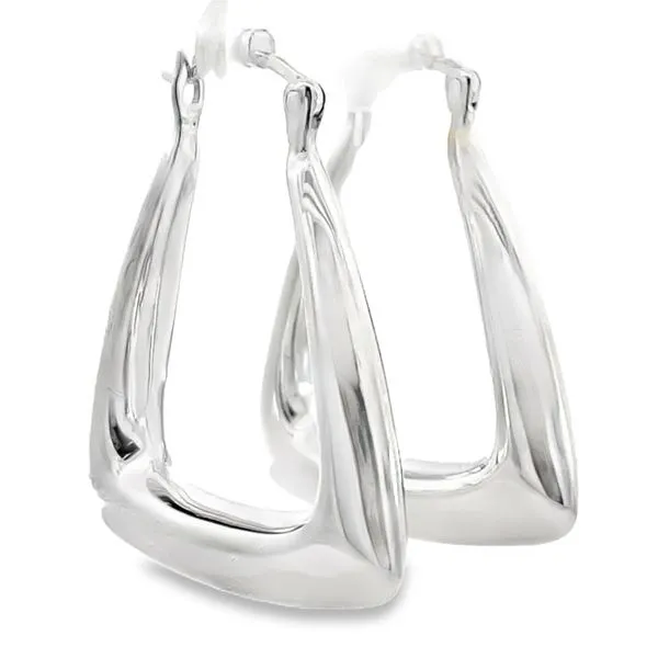 Squared Hoop Earrings Miner's Den Jewelers Royal Oak, MI