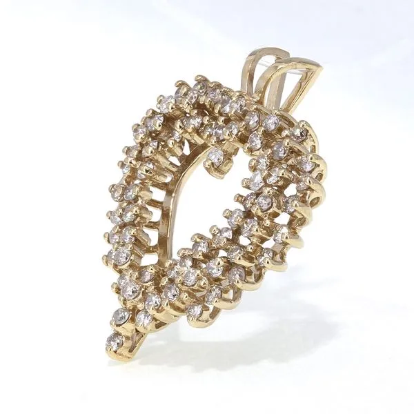 10K Gold & Diamond Estate Pendant