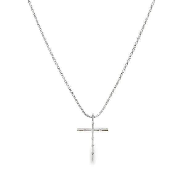Diamond Cross Necklace Image 2 Miner's Den Jewelers Royal Oak, MI